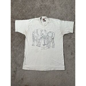 Vintage Mens Tshirt Fruit Of The Loom 1996 Seneca Park Zoo New York, Size L